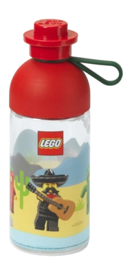 Drinkfles Lego Hydratation Mexico Bright Red Transparent 0.5L