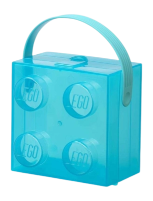 Opbergbox Lego Met Handvat Translucent Light Blue