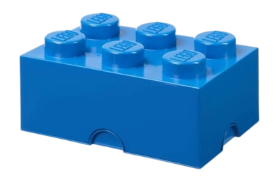Aufbewahrungsbox Lego Brick 6 Bright Blue