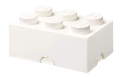 Opbergbox Lego Brick 6 White