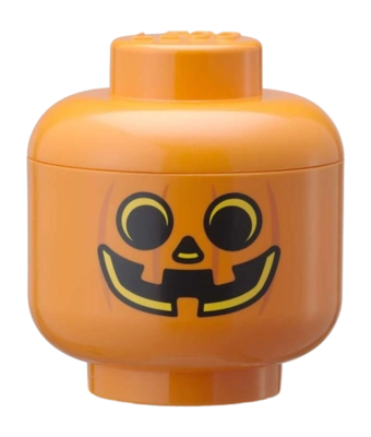 Storage Container Lego Storage Head Mini Pumpkin Bright Orange