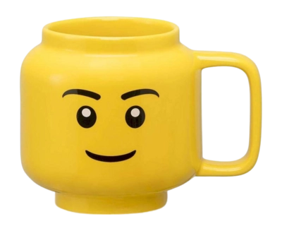 Tazza in ceramica con manico LEGO 255 ml, Boy, Giallo