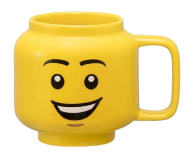 Mok Lego Ceramic Small Happy Boy Bright Yellow 255 ml