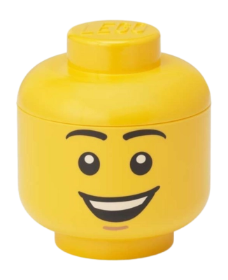 Opbergbox Lego Storage Head Mini Happy Boy Bright Yellow