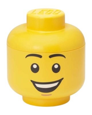 Opbergbox Lego Storage Head Small Happy Boy Bright Yellow