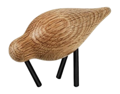 Holzfigur Normann Copenhagen Shorebird Small Black Oak