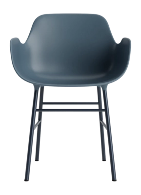 Stoel Normann Copenhagen Form Armchair Steel Blue