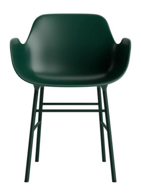 Stoel Normann Copenhagen Form Armchair Steel Green