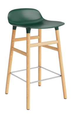 Barstoel Normann Copenhagen Form Barstool 65 cm Oak Green