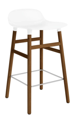 Barstoel Normann Copenhagen Form Barstool 65 cm Walnut White