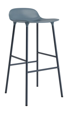 Barstoel Normann Copenhagen Form Barstool 75 cm Steel Blue