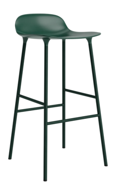 Barstoel Normann Copenhagen Form Barstool 75 cm Steel Green