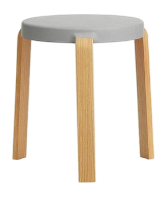 Hocker Normann Copenhagen Tap Stool Grey / Oak