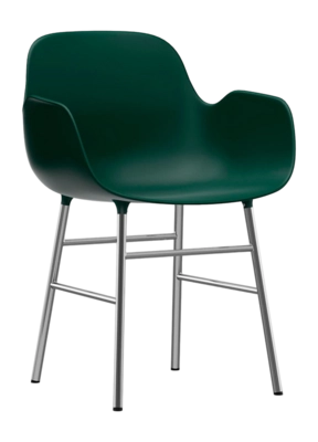 Stoel Normann Copenhagen Form Armchair Chrome Green