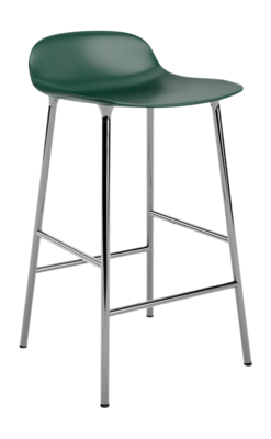 Barstoel Normann Copenhagen Form Barstool 65 cm Chrome Green