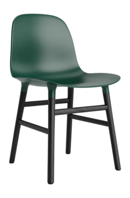 Stoel Normann Copenhagen Form Chair Black Oak Green