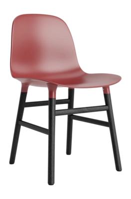 Stoel Normann Copenhagen Form Chair Black Oak Red