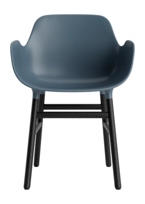 Stoel Normann Copenhagen Form Armchair Black Oak Blue