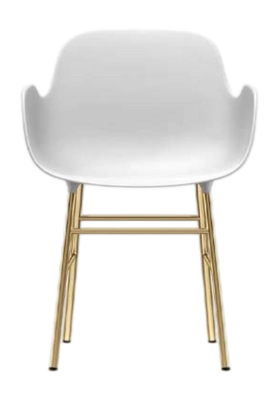 1---Form-Armchair-Brass-White-603200-3