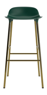 Barstoel Normann Copenhagen Form Barstool 75 cm Brass Green