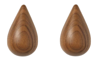 Haakje Normann Copenhagen Dropit Walnut 9,3 cm