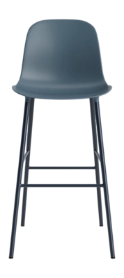 Barstoel Normann Copenhagen Form Bar Chair 75 cm Steel Blue