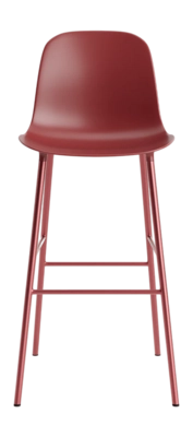 Barstoel Normann Copenhagen Form Bar Chair 75 cm Steel Red