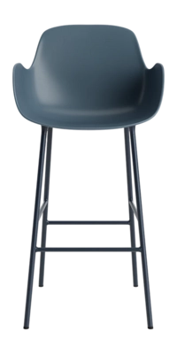Barstoel Normann Copenhagen Form Bar Armchair 75 cm Steel Blue