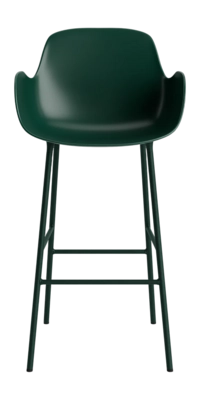 Barstoel Normann Copenhagen Form Bar Armchair 75 cm Steel Green