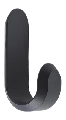 Handtuchhaken Normann Copenhagen Curve Mini Haken Matt Black (2-teilig)