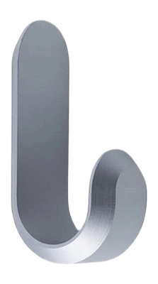 Handtuchhaken Normann Copenhagen Curve Mini Haken Matt Silver (2er-Set)
