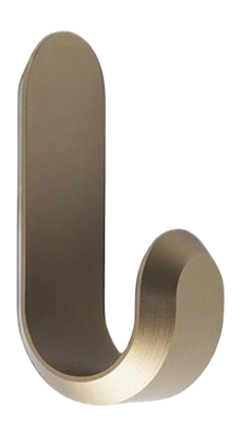 Handtuchhaken Normann Copenhagen Curve Mini Haken Matt Gold (2er-Set)