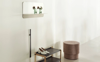 2---2022_Horizon_Mirror_Horizontal_Stainless_Steel_Sko_Shoe_Rack_Grey_Shoehorn_Black_kly