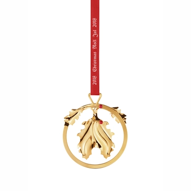 Kerstbal Georg Jensen Mobile Holly Glas