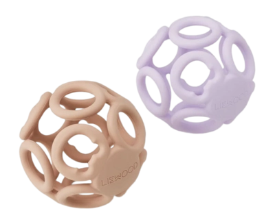Bijtbal Liewood Jasmin Light Lavender / Rose (Set van 2)