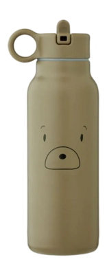 Drinkbeker Liewood Falk Water Bottle Mr Bear Khaki 350ml