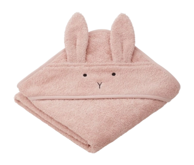 Babybadetuch Liewood Albert Rabbit Rose (70 x 70 cm)