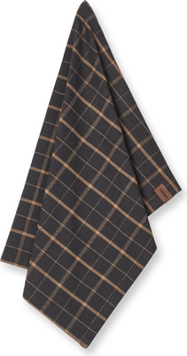 Tea Towel Humdakin Recycled Cotton Brown Plaid (Set of 2)