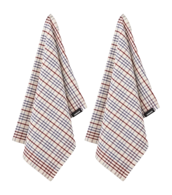 Tea Towel Humdakin Organic Checkered Race (Set of 2) '25