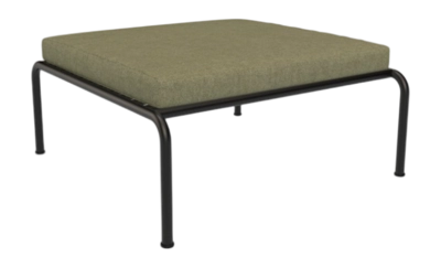 Voetenbank Houe Avon Ottoman Frame Black Cushion Leaf