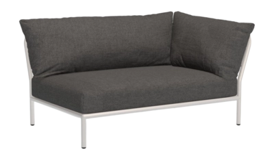 Loungeset Houe Level 2 Corner Right Frame Muted White Cushion Dark Grey