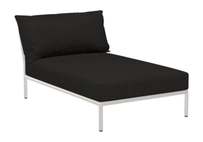 Loungeset Houe Level 2 Chaiselong Frame Muted White Cushion Char