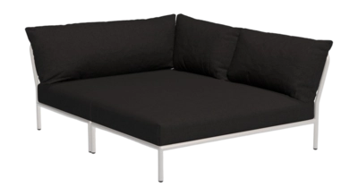 Loungeset Houe Level 2 Cozy Corner Right Frame Muted White Cushion Char