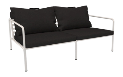 Loungebank Houe Avon 2 Seater Sofa Frame Muted White Cushion Char