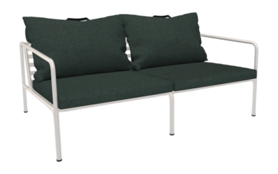Loungebank Houe Avon 2 Seater Sofa Frame Muted White Cushion Alpine
