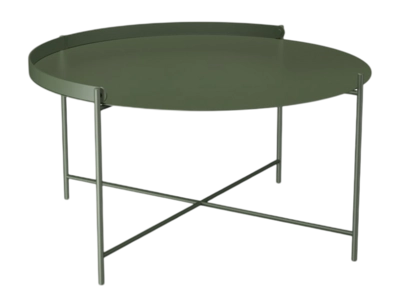 Bijzettafel Houe Edge Tray Table Olive Green Ø76
