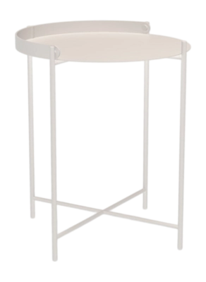 Table de Bout Houe Edge Tray Table Muted White Ø46,5