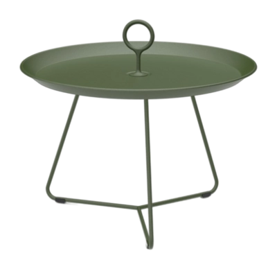 Bijzettafel Houe Eyelet Tray Table Olive Green Ø57,5