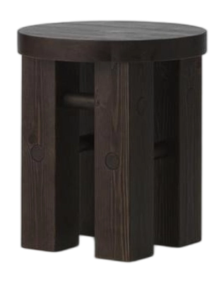 Kruk Normann Copenhagen Fyr Stool Dark Brown