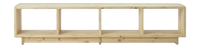 Kast Normann Copenhagen Plank Bookcase Low Pine